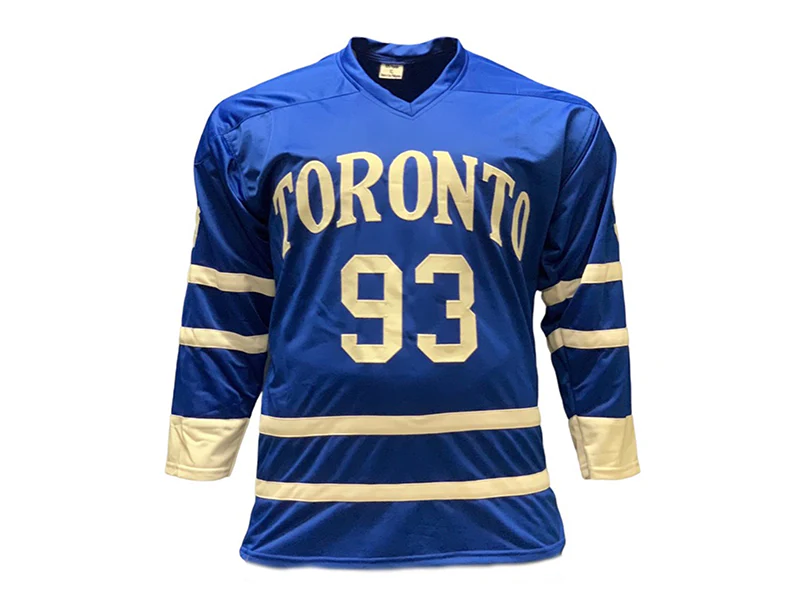 Doug Gilmour Autographed Toronto Pro Style Hockey Jersey Blue (JSA)