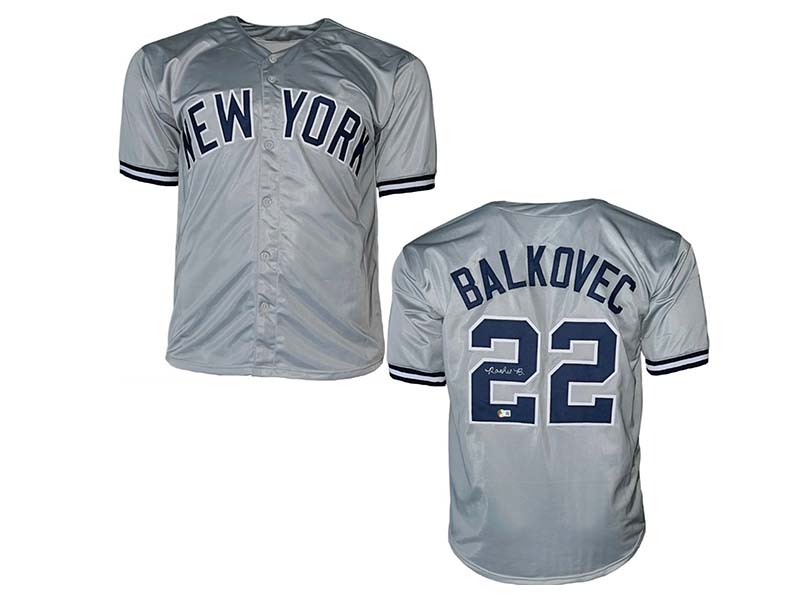 Rachel Balkovec Autographed New York Gray Pro Style Jersey Beckett