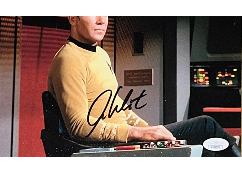 William Shatner Signed Star Trek 13x16 Framed Photo Captain Kirk JSA