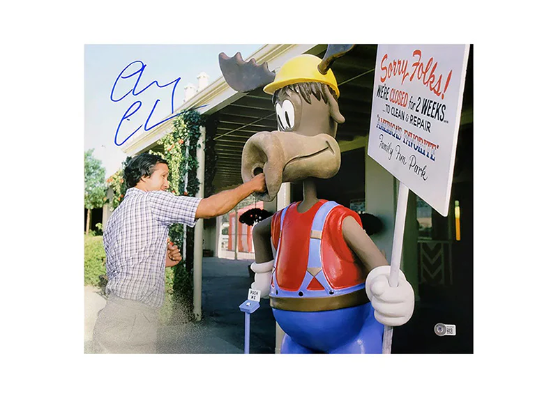 Chevy Chase Signed Marty Moose 16x20 Photo Beckett