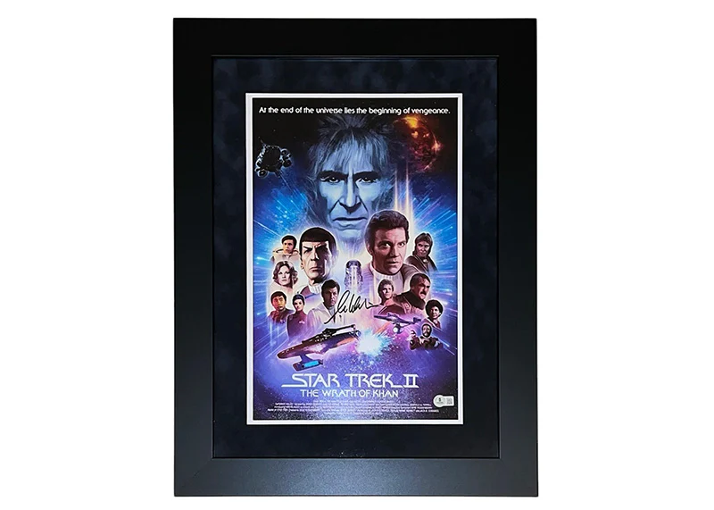 William Shatner Signed Star Trek Wrath Of Khan 23x17 Framed Photo JSA