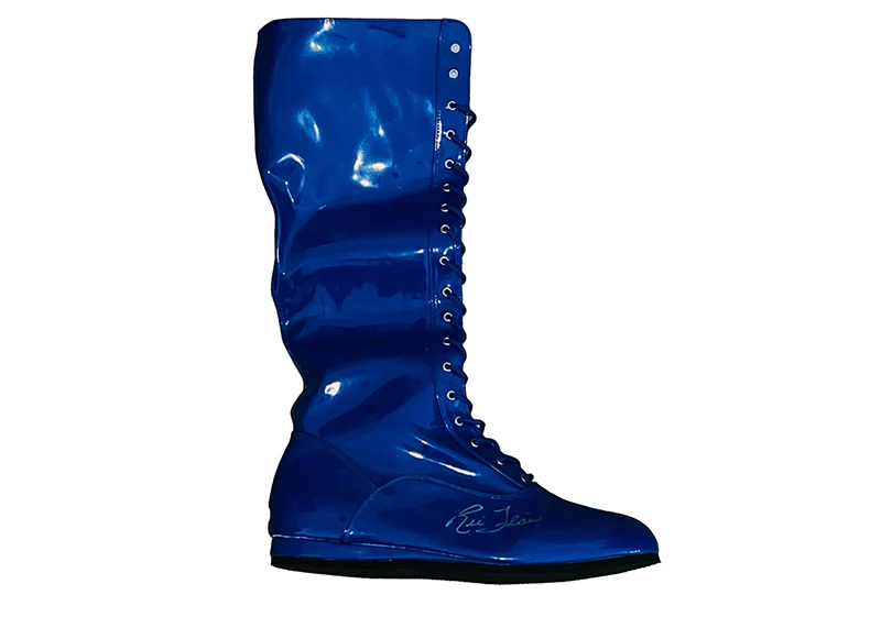 Ric Flair Autographed Blue Pro Wrestling Full Size Boot JSA