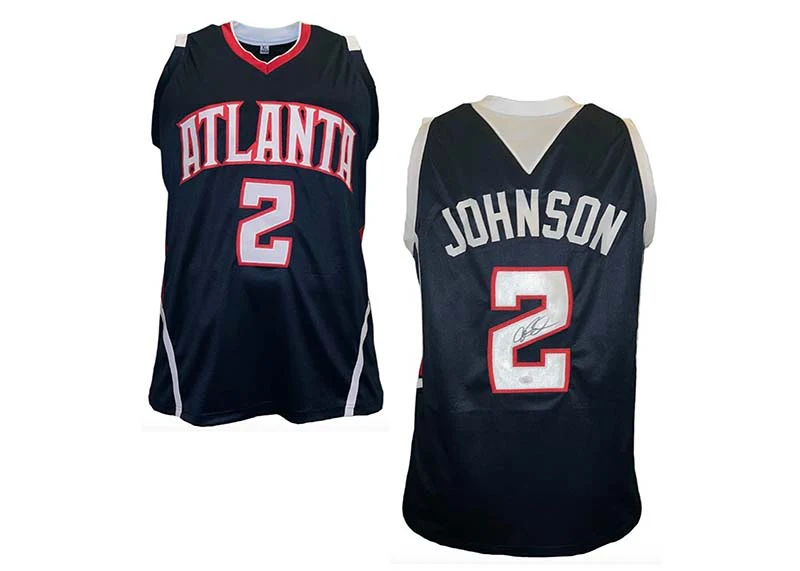 Joe Johnson Signed Custom Blue Atlanta Basketball Jersey JSA