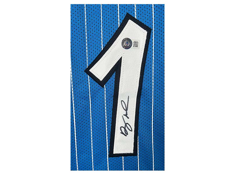 Penny Hardaway Autographed  Orlando Blue Pinstripe Basketball Jersey Beckett