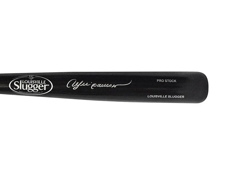 Andre Dawson Signed Louisville Slugger Official MLB Black Baseball Bat (Beckett)