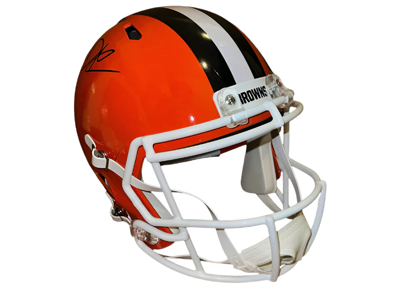 David Njoku Signed Cleveland Browns Speed Full Size Helmet JSA