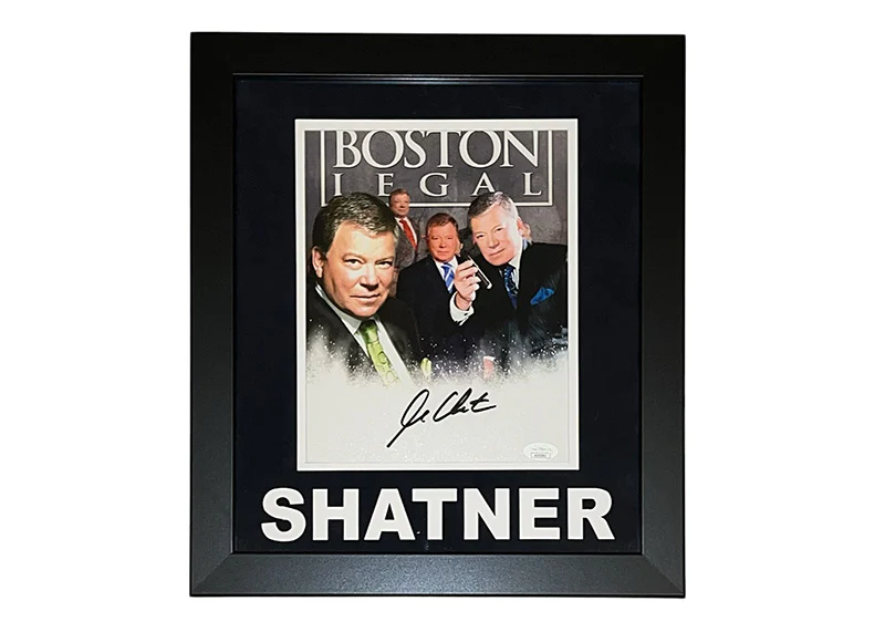 William Shatner Signed Boston Legal 14x16 Framed Photo JSA?