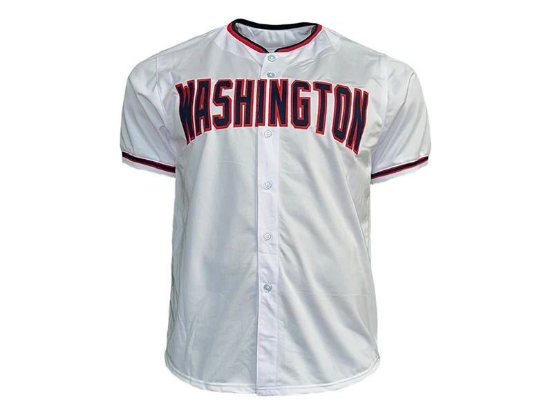 Juan Soto Autographed Washington White Pro Style Baseball Jersey Beckett