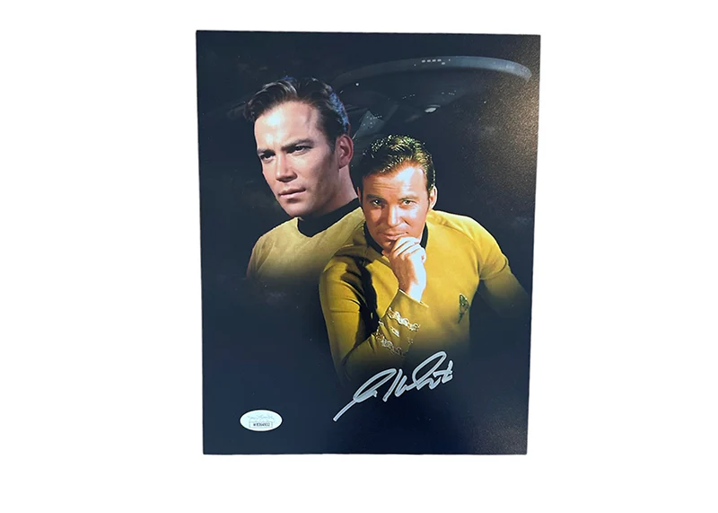 William Shatner Signed Star Trek 8x10 Captain Kirk Photo JSA