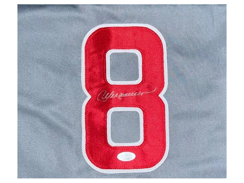 Andre Dawson Autographed Customer Chicago Gray Baseball Jersey (JSA)