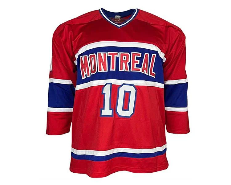 Guy Lafleur Autographed Montreal Red Custom Hockey Jersey (JSA)
