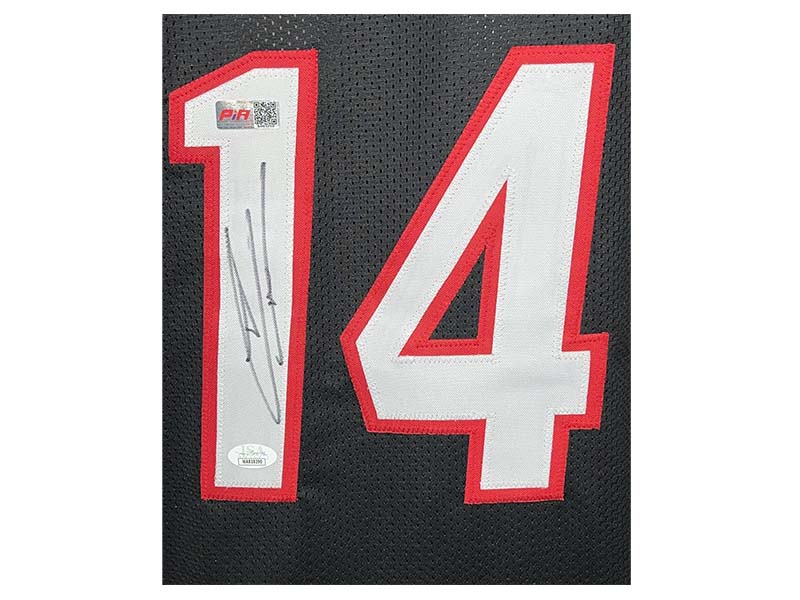 Tyler Herro Autographed Pro Style Miami Black basketball Jersey JSA