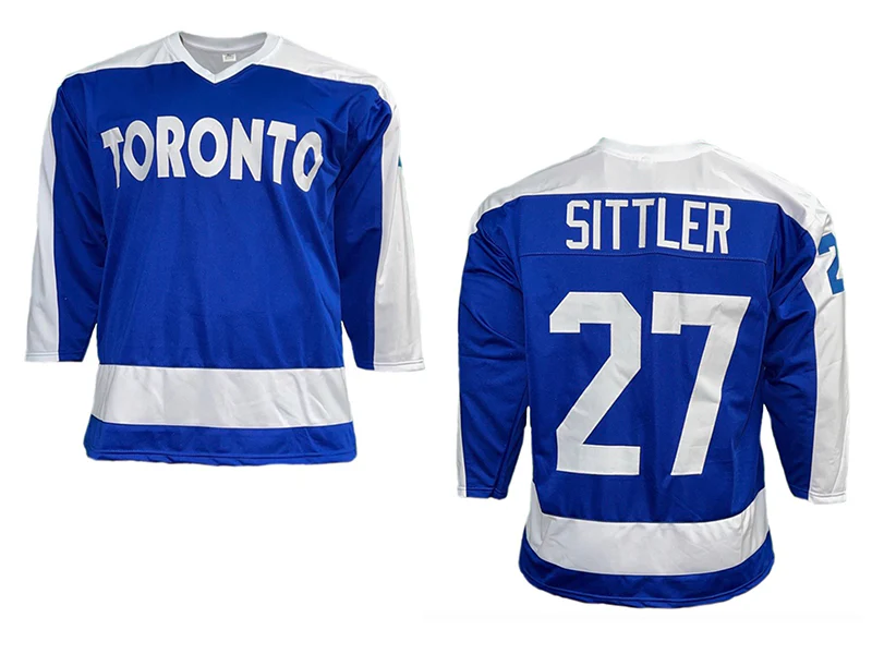 Darryl Sittler Blue Toronto Unsigned Hockey Jersey