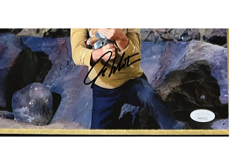 William Shatner Signed Star Trek 14x16 Framed Photo Captain Kirk  JSA