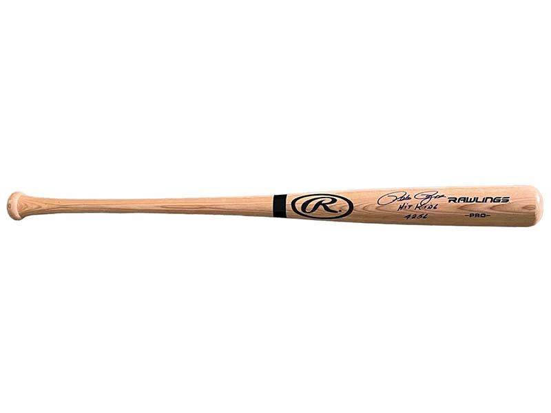 Pete Rose Autographed Rawlings Blonde Baseball Bat JSA ��Hit King�� ��4256�� Insc