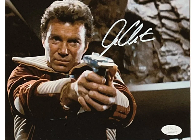 William Shatner Signed Star Trek 14x16 Framed Photo Captain Kirk JSA