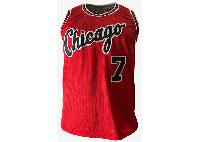 Toni Kukoc Signed Chicago Custom Red Basketball Jersey Beckett HOF 21 Inscription