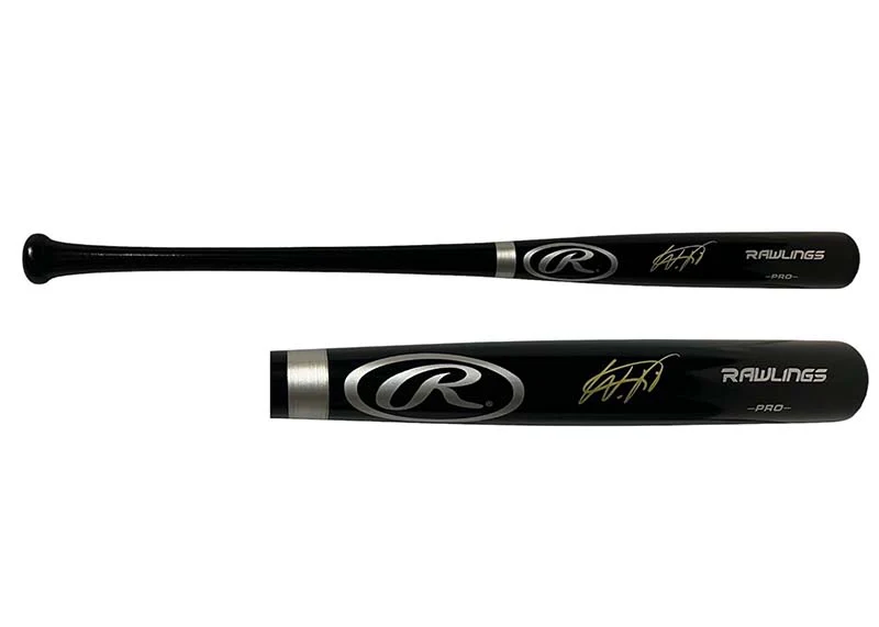 Wander Franco Autographed Signed Rawlings Black Baseball Bat JSA
