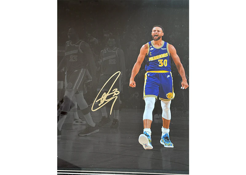Steph Curry Golden State Warriors 24x30 3D Light Up Framed 16X20 Photo JSA