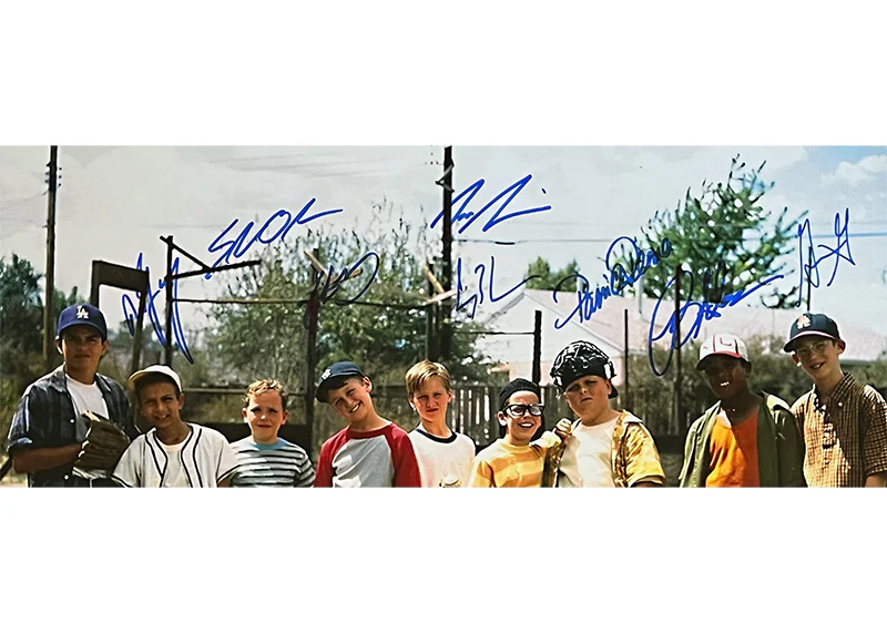Sandlot Movie Cast Signed 8 31x25 3D LED Light Frame Photo Beckett