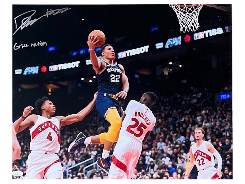 Desmond Bane Autographed 16x20 Memphis Grizzlies Vs Toronto Raptors Photo (JSA) ��Grizz Nation�� Insc
