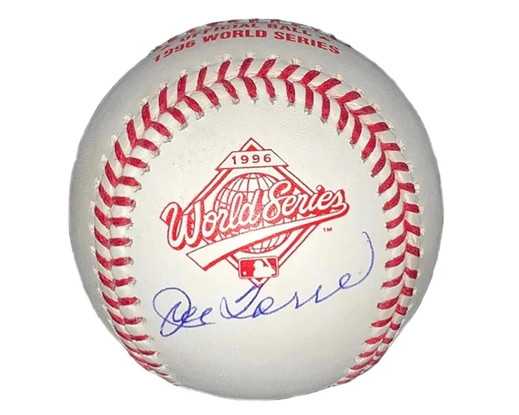 Joe Torre 1996 World Series Autographed Official Rawlings Baseball JSA