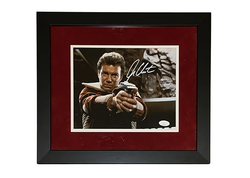 William Shatner Signed Star Trek 14x16 Photo Framed Captain Kirk JSA