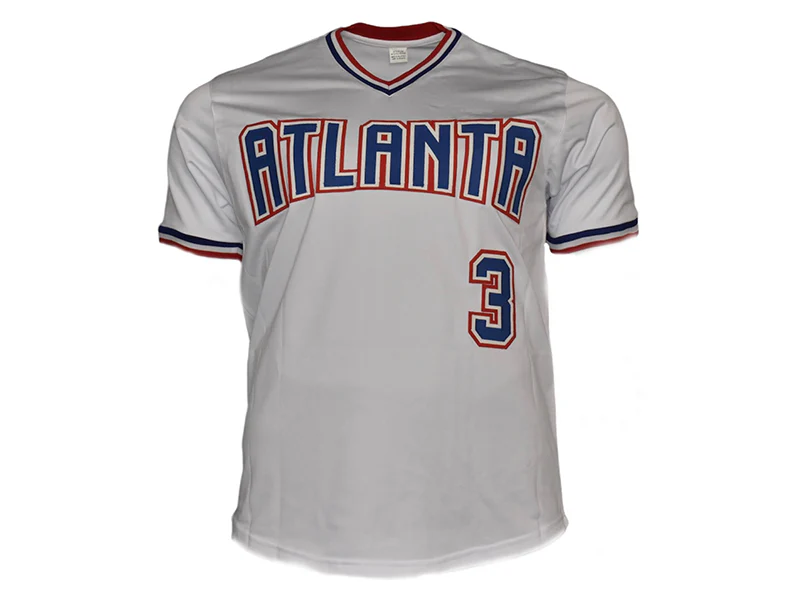 Dale Murphy Signed (NL MVP 82,83) Atlanta White Baseball Throwback Jersey (JSA)
