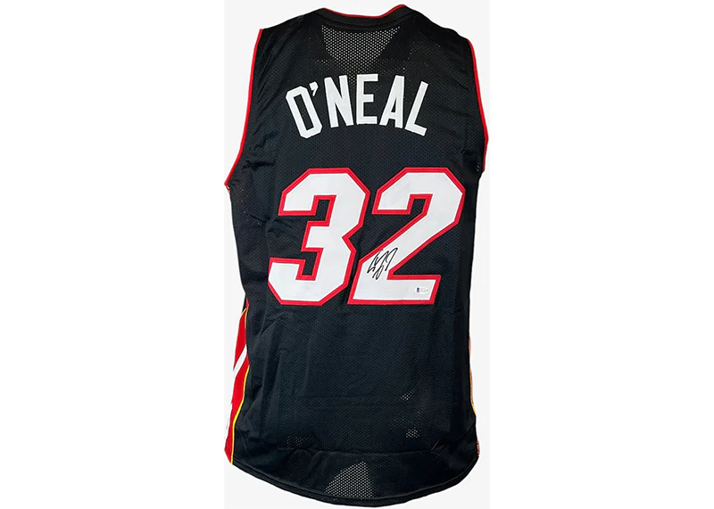 Shaquille O��Neal (Shaq) Signed Custom Miami Black Basketball Jersey Beckett