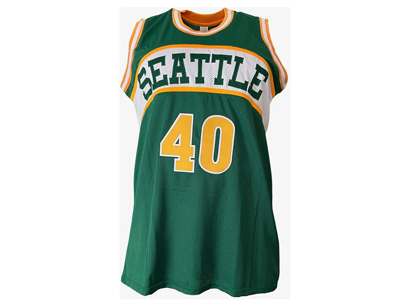 Shawn Kemp Autographed Seattle Green Pro Style Basketball Jersey (JSA)