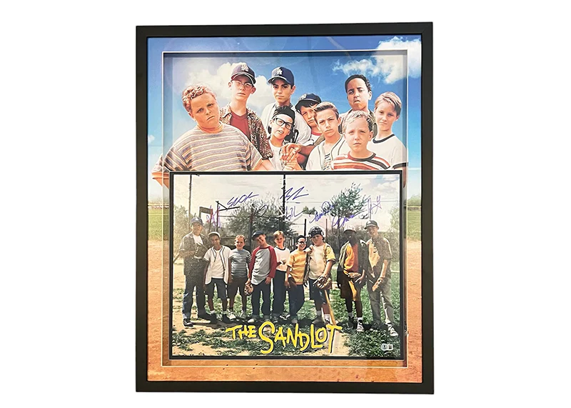 Sandlot Movie Cast Signed 8 31x25 3D LED Light Frame Photo Beckett