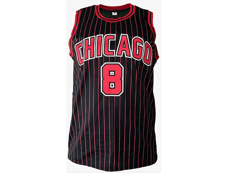 Zach LaVine Signed Chicago Custom Black Pinstripe Basketball Jersey PSA