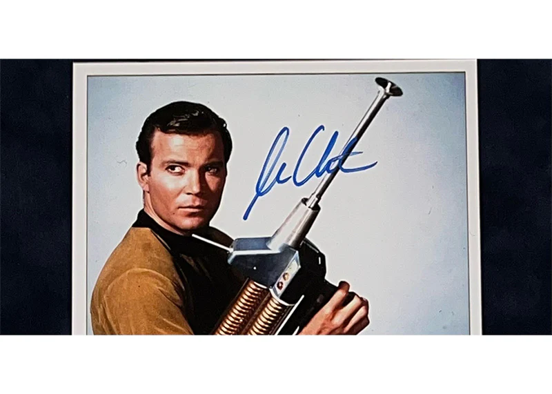 William Shatner Signed Star Trek 14x16 Framed Photo Captain Kirk JSA