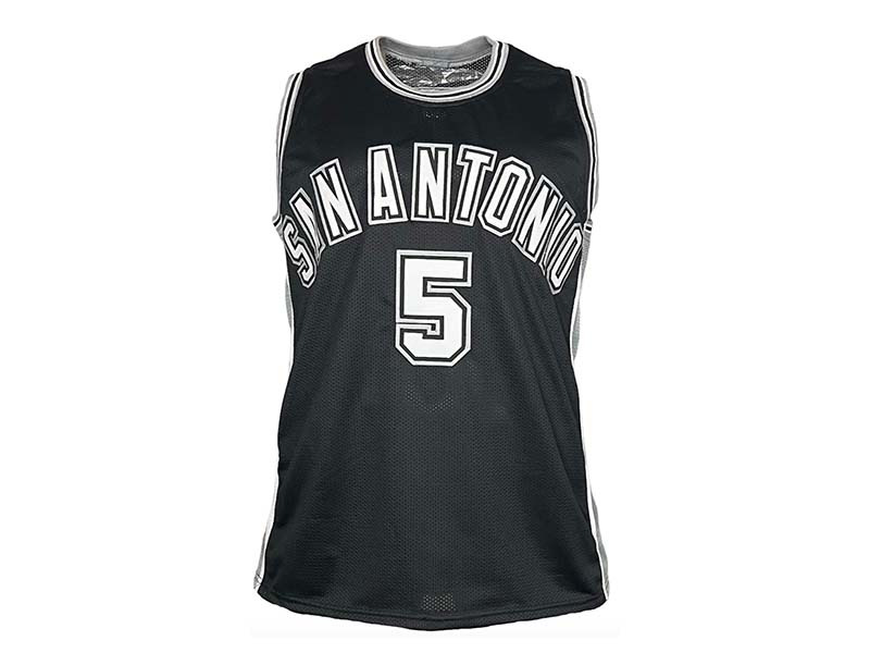 Robert Horry Signed Custom San Antonio Black Basketball Jersey Beckett