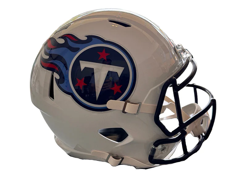 Tony Pollard Signed Tennessee Titans Throwback Speed Full Size Helmet Beckett