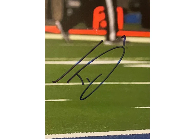 Trevon Diggs Signed 11x14 Dallas Cowboys Photo Beckett