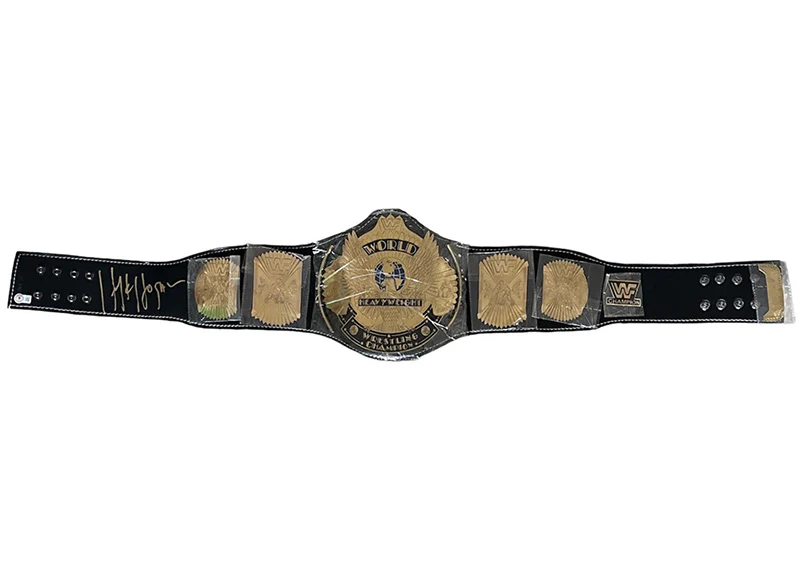 Hulk Hogan Signed WWE Heavyweight Champion Belt Beckett