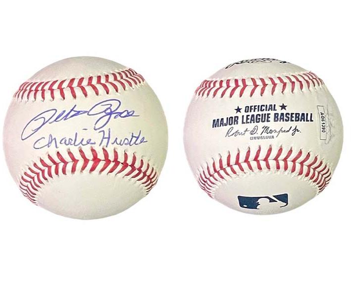Pete Rose Signed Official MLB ��Charlie Hustle�� Inscription Baseball JSA