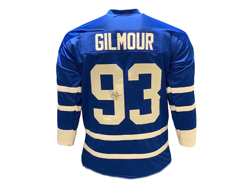 Doug Gilmour Autographed Toronto Pro Style Hockey Jersey Blue (JSA)