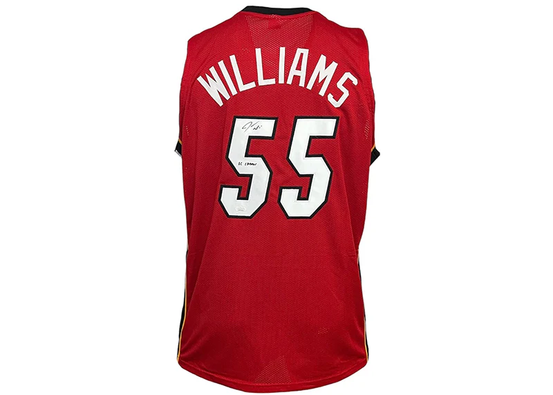 Jason Williams Signed Custom Red Miami Basketball Jersey JSA