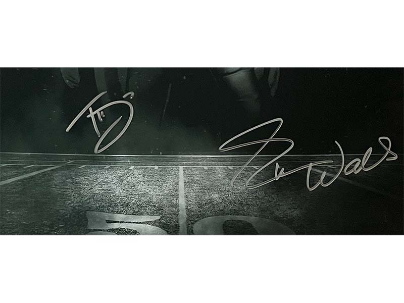 Trevon Diggs & Everson Walls Cowboys Autographed 16x20 Photo JSA 11 INT Record