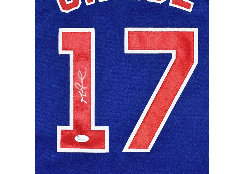 Mark Grace Signed Custom Chicago Blue Baseball Jersey JSA
