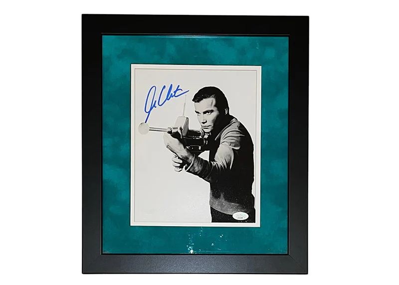 William Shatner Signed Star Trek 14x16 Framed Photo Captain Kirk JSA