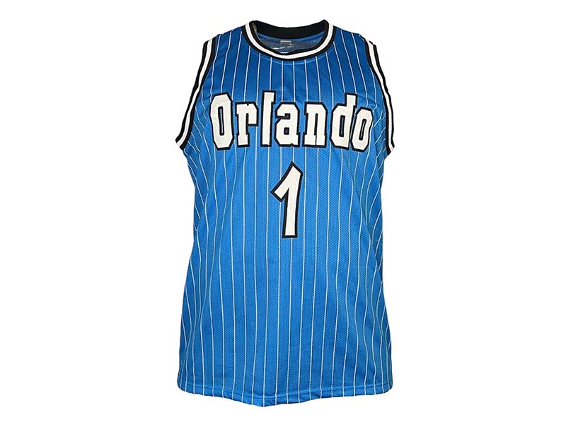 Penny Hardaway Autographed  Orlando Blue Pinstripe Basketball Jersey Beckett