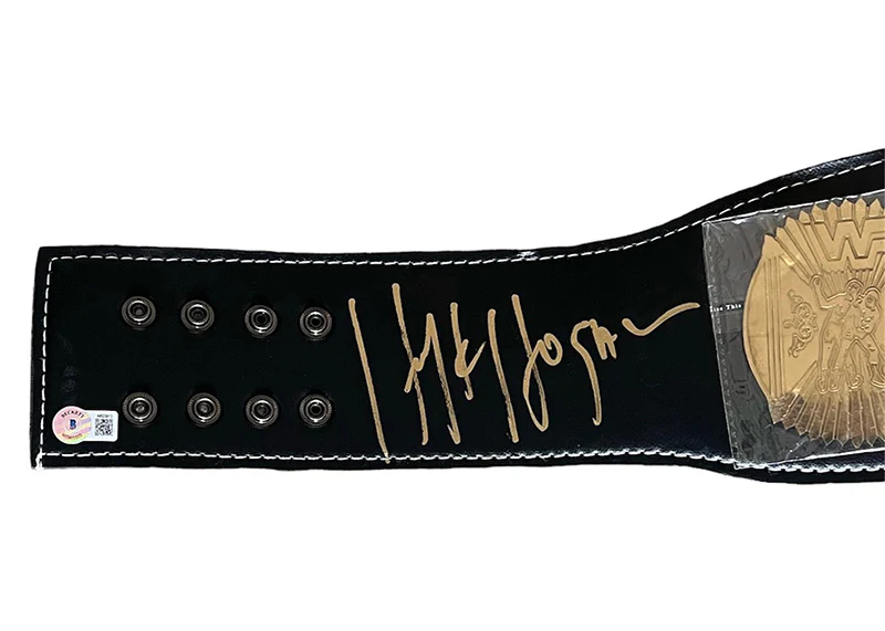 Hulk Hogan Signed WWE Heavyweight Champion Belt Beckett