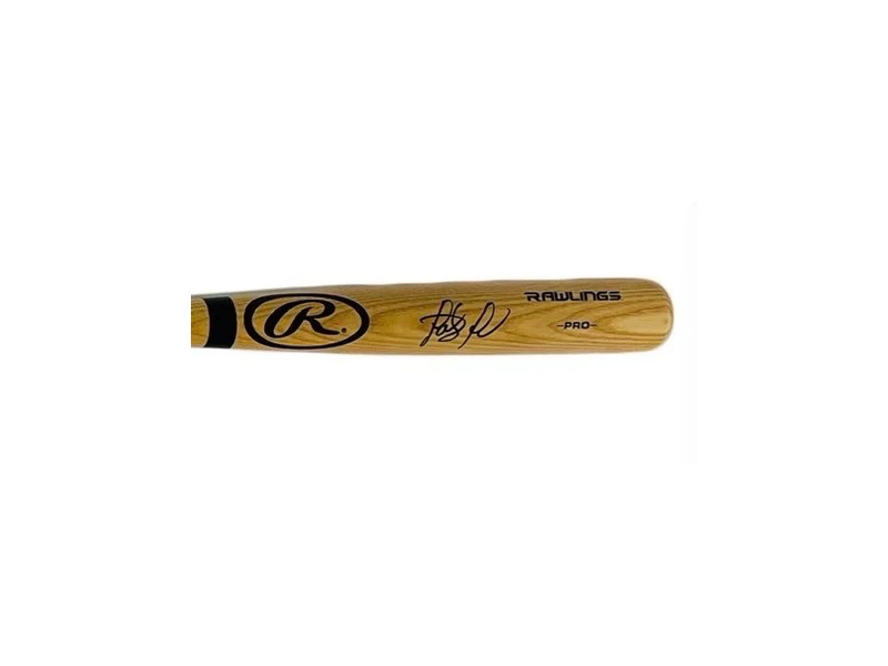 Fernando Tat��s Junior Autographed blonde Rawlings bat Beckett