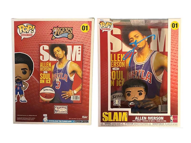 Allen Iverson signed Philadelphia 76Ers POP Figure JSA
