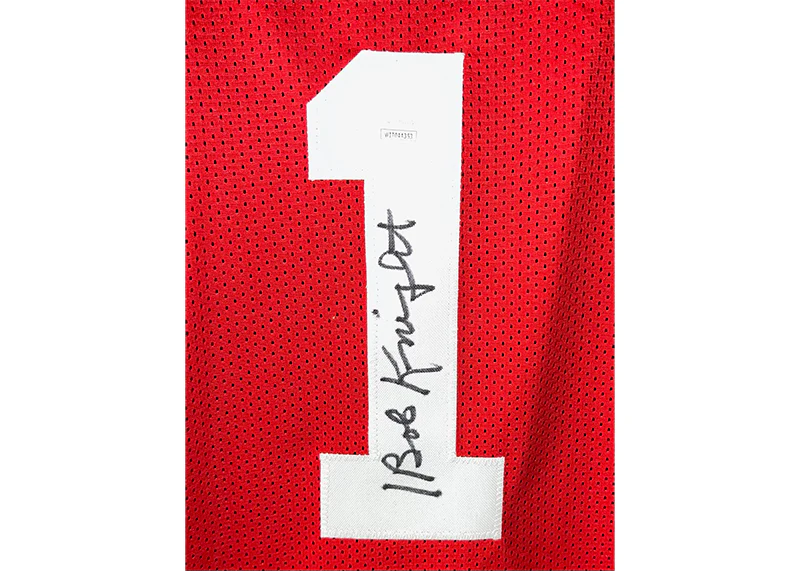 Bob Knight Signed Indiana Custom Basketball Jersey JSA