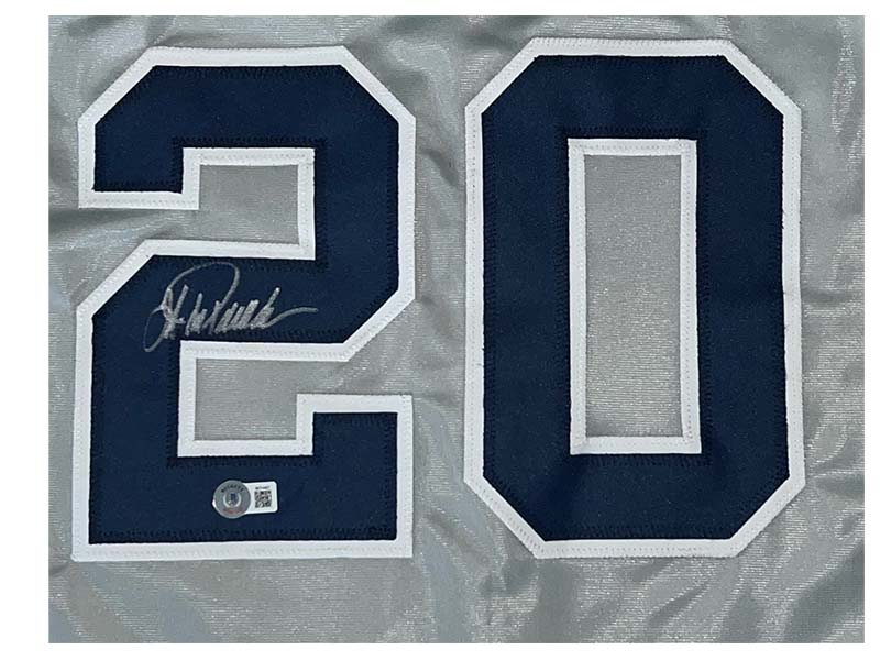 Jorge Posada Autographed New York Gray Pro Style Jersey Beckett