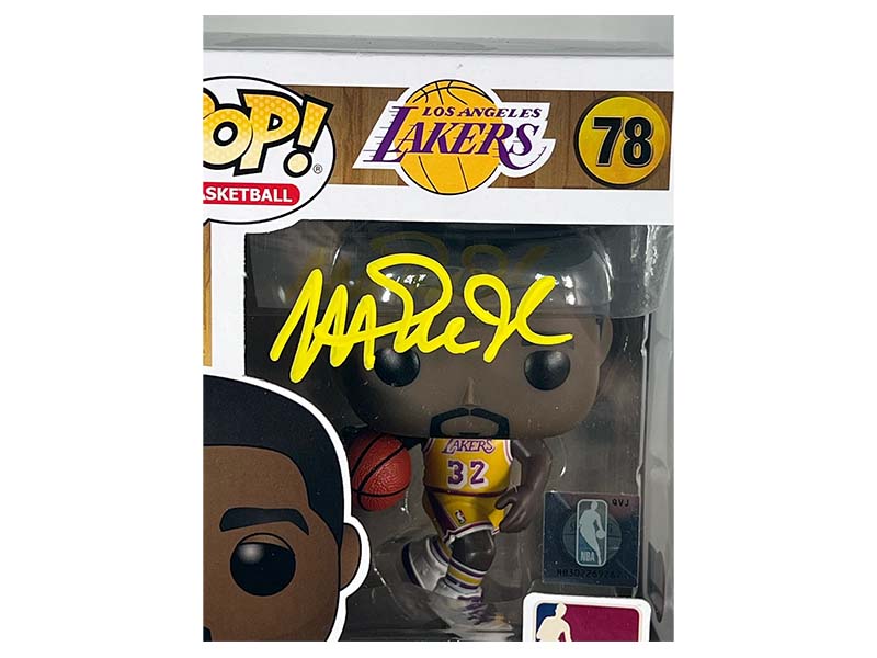 Magic Johnson Signed Los Angeles Lakers NBA Funko Pop Vinyl Figure (Beckett)